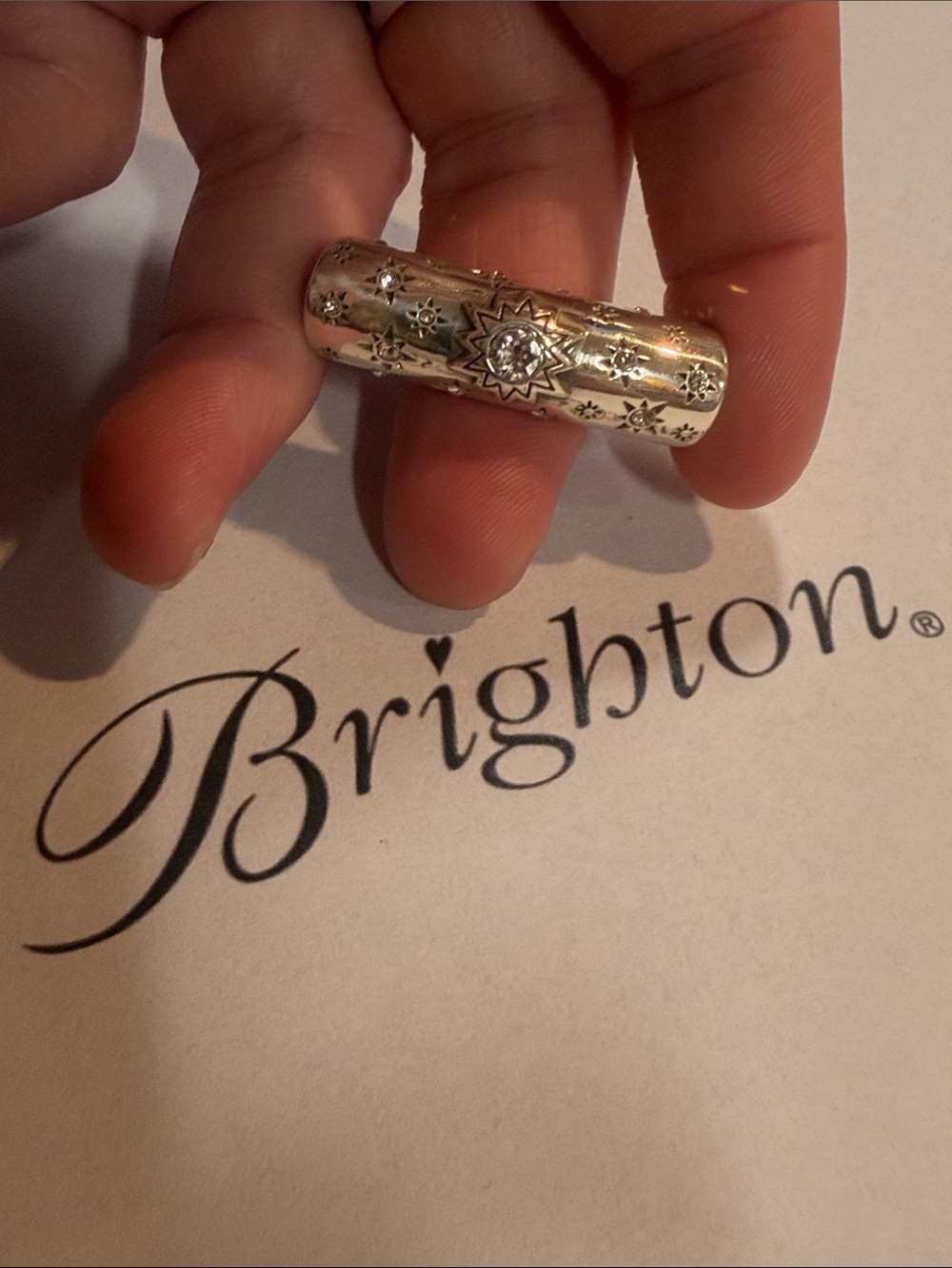 💎 BRIGHTON SWAROVSKI CRYSTAL STAR long statement spacer for CHARM BRACELET!